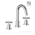 Deck Mounted Dual Handle Faucet 3 Hole Deck Mounted Basin Faucet Factory